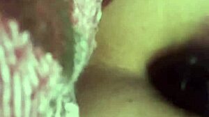 Slut Gapes Asshole with Thrusting Vibrating Anal Plug Close-Up