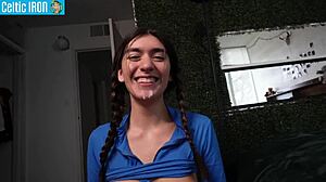 oh man this latina teen aubry babcock gives the full girlfriend experience with sweaty cowgirl and doggystyle on monster cock vol 32