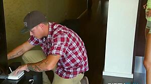 dirty flix cable guy brutally chokes deepthroats and spanks teen sabrina banks riding hard