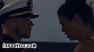 stepmom, wear stepdad's uniform while i fuck your asian milf pussy raw?