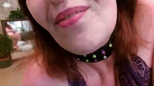 sph femdom redhead mature humiliates tiny dick with dirty talk mirror penis tease