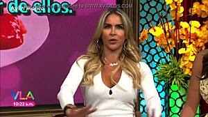 aylin mujica shows marked nipples huge ass in tight miniskirt upskirt tease