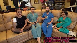 Channy Crossfire's 2022 Checkup Features Ripped Clothes, Fingering, and Tanned Striptease