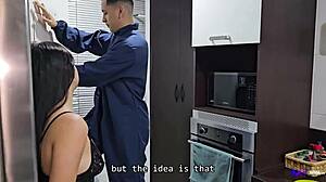 why does this cuckold wife fuck her electrician in the kitchen during blackout?
