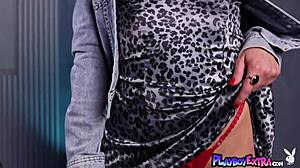 petite british brunette gal ritchie strips to reveal her sexy hairy pussy up close