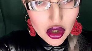sissy kiss my lipstick lips in panties