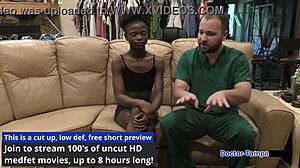 dr tampa gives rina arem a full university entrance physical with pussy spreading and orgasm