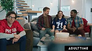 leana lovings rides stepdad's buddies almost caught sloppy facial fun