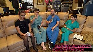 Channy Crossfire's 2022 Checkup Features Ripped Clothes, Fingering, and Tanned Striptease