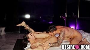 tattoo emo babe nova flame drops to knees for nasty pov blowjob then hardcore petite pounding