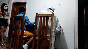 imagine the sheikh's friend pounding that curvy arab waitress right at the table