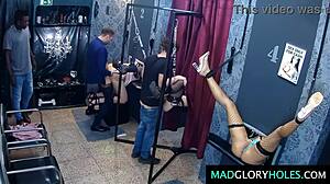 Four Strangers Gangbang Blonde Slut At Anonymous Fuck Party