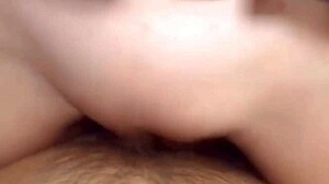 Petite Amateur Grinds Shaved Pussy On Cock To Creampie