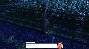 Blonde cowgirl rides shaved pussy on ranch midnight adventure