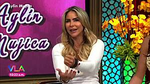 aylin mujica shows marked nipples huge ass in tight miniskirt upskirt tease