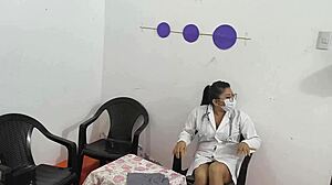 Latina Doctor Deepthroats Big Cock Patient in Office Doggystyle Cowgirl Full Fuck Video