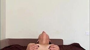 Hot Babe Cassiemua Fingers Juicy Pussy with BDSM Skirt Rip Tease!