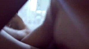 Wife licks hubby's nipples gives delicious blowjob then rough amazon domination