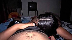 Stepbrother Sees Whole Cock Deepthroat Swallowed with Cum