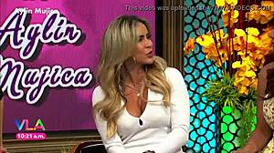 aylin mujica shows marked nipples huge ass in tight miniskirt upskirt tease