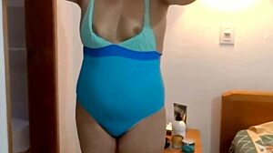 StepMom In Bikini Teases StepSon's Masturbation On Beach Until He Cums