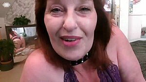 sph femdom redhead mature humiliates tiny dick with dirty talk mirror penis tease