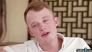 Teen babysitter Sera Ryder deepthroats boss cock uh