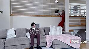 Russian MILF's Slutty Past Blackmailed by Stepson