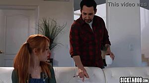 Teen Stepdaughter Madi Collins Enjoys Double Penetration With Stepdad