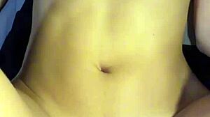 Cumming in her belly after riding