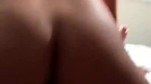 Big ass brunette rebolando shakes juicy cheeks on monster cock to funky beats
