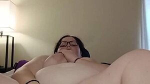 making my fat pussy squirt like crazy with this dildo