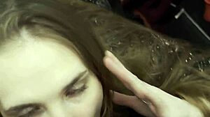 Willing Cutie Sucks Monster Cock For Cocktail Reward