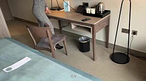 hot stepmom shares the bed and her ass with stepson