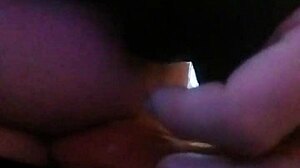 Horny young babe masturbates early morning
