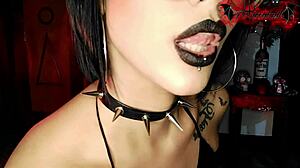 goth slut nails extreme deepthroat like a pro