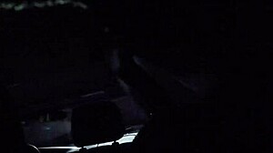 angie gets filmed in candid car sex with creampie