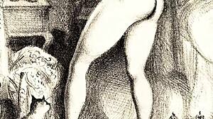 vintage erotic art captures sensual antique poses and curves