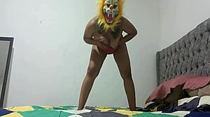 Latina Milf in Erotic Dance Rips Clothes for Juicy Pussy Masturbation and Orgasm
