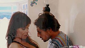 Syren De Mer swaps sons in hardcore mother exchange, taking big cock missionary and doggystyle blasts.