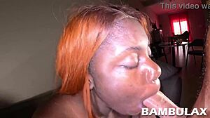 Chubby ebony slut craves big white cock pounding her wet pussy doggystyle, doesn't she?
