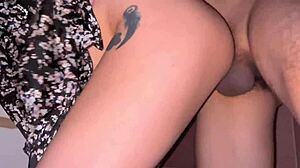 Club toilet turns into my billiards student's bent over pussy pounding creampie session