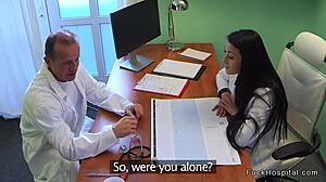 Lesbian Nurse Delivers Detailed Sixtynine Oral Pleasure in Hospital