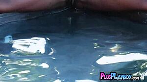 big ass ebony girl exposing hot body while posing naked for the playboy