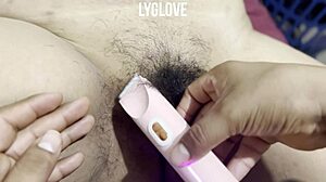 Shaved Mexican Housewife's Pussy For Licking After Bent Over Gym Doggystyle