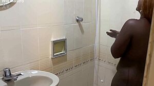 angolan cousin fucked hard after shower