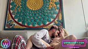 Shy Blonde Wife Legs Spread Pussy Fingered Intensely