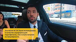 Hot Russian Milf Fingers Pussy in Pervert Taxi Pickup Game