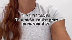 teen gives handjob to the spanish teacher