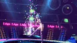 hatsune miku bunny costume nude mod shows huge tits and ass!